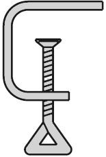 Laubsaegezwinge 50–100 mm (verschiedene Größen)