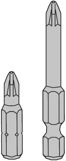 Pozidriv-Bits 1, 25 mm – Produktbild