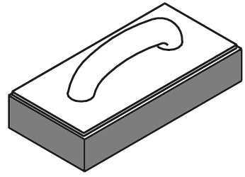 Reibebrett mit Moosgummi – Produktbild