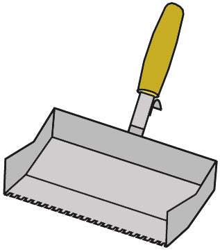 Klebekelle verzinkt 75–365 mm (verschiedene Größen)