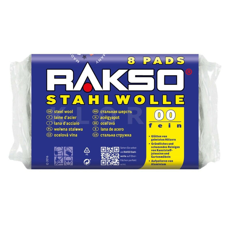 Rakso Stahlwolle  8 x 25 gr.