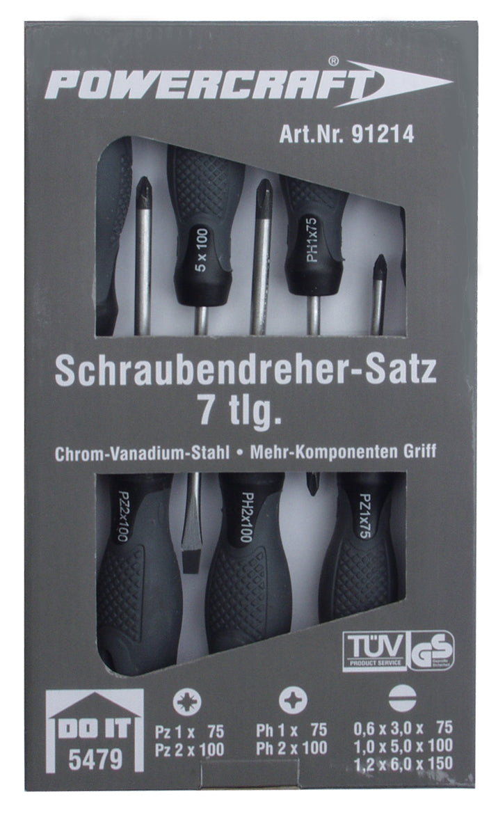 Schraubendrehersatz 7 tlg. 2 K – Produktbild