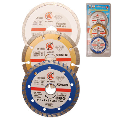 Diamant-Trennscheiben-Satz 3-tlg. – Produktbild