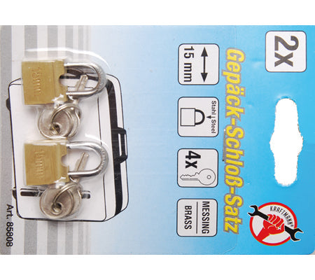 Gepäckschloß-Satz, 15 mm, 2-tlg. – Produktbild