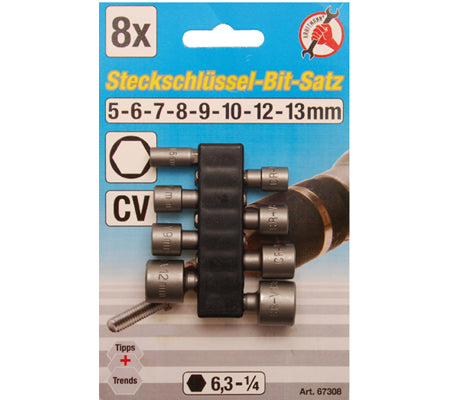 Steckschlüssel-Bit-Satz 5-13 mm/8-teilig – Produktbild