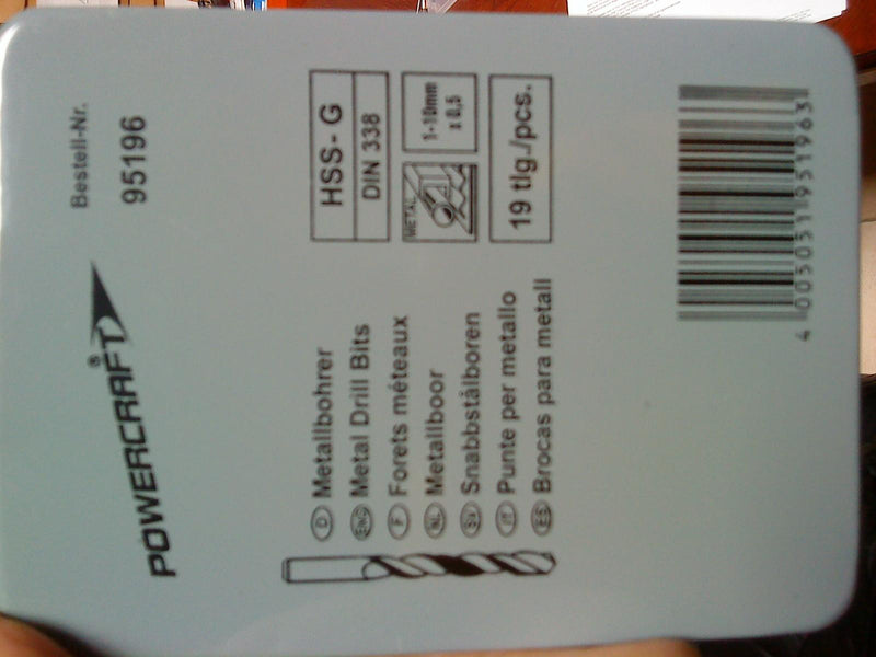 HSS-G Set 1-10 / 19tlg blank – Produktbild