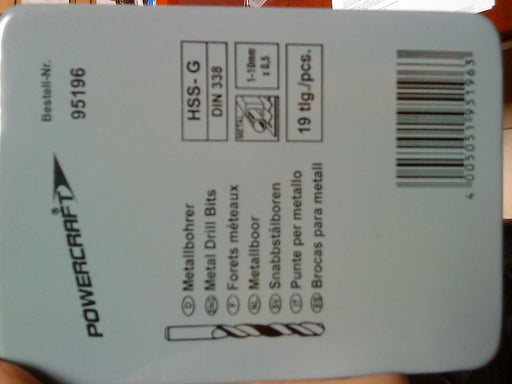 HSS-G Set 1-10 / 19tlg blank – Produktbild