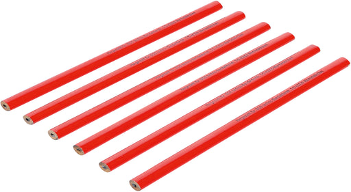 Zimmermannsbleistifte, 25 cm, 6-tlg.