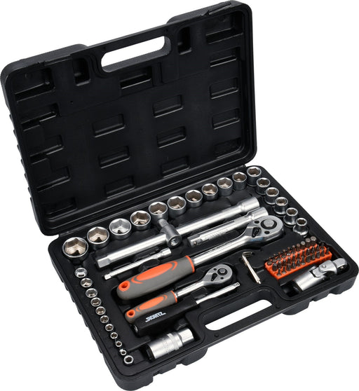 Steckschlüsselsatz 1/2" + 1/4" 72-tlg