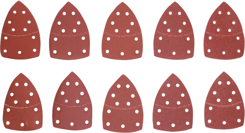 Silberspeer 25 Stück Dreieckschleifpapier mit Klett 100x145 mm