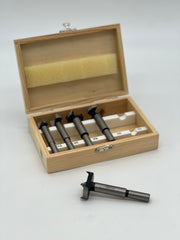 POWERCRAFT Forstner-Bohrersatz in Holzkassette 5tlg. Forstner Silberspeer   