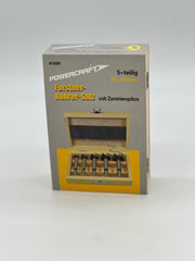 POWERCRAFT Forstner-Bohrersatz in Holzkassette 5tlg. Forstner Silberspeer   