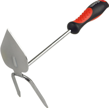 SILBERSPEER Garten-Handhacke Chrom 2seitig mit 2 Zinken Handhacke Silberspeer   