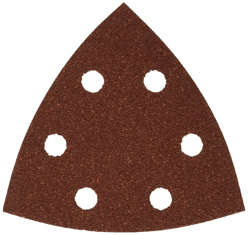 Silberspeer Dreieckschleifpapier gelocht mit Klett 93x93 mm 5 Stück Schleifscheibe gelocht mit Klett Silberspeer   