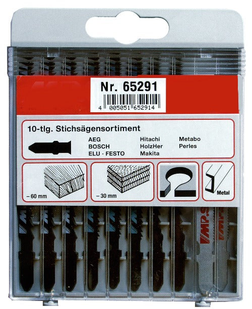 POWERCRAFT Profi Stichsägeblätter-Set Stichsägeblatt Silberspeer   
